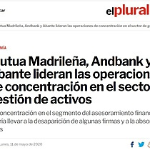 Mutua Madrilea, Andbank y Abante lideran las operaciones de concentracin en el sector de gestin de activos